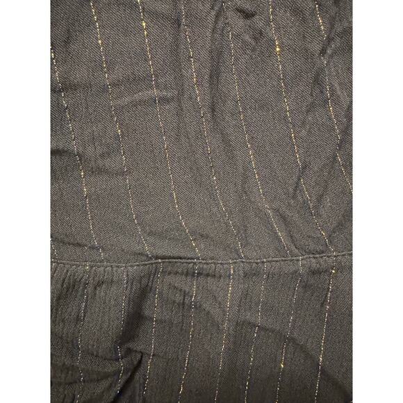 Xhilaration Black/Gold V-Neck Beach Swim Cover Up Tunic Top Size Medium NWT - Picture 7 of 7